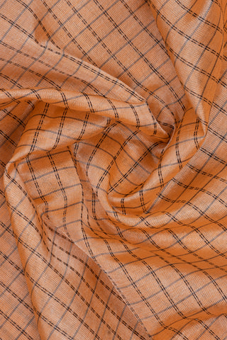 Kuppadam Saree - Light Cream Black Border Texture -(SA-162) - Dakshin Weaves Kuppadam Saree - Light Cream Black Border Texture -(SA-162) - Dakshin Weaves