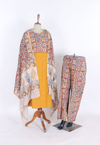 Cotton Kurtis with White and Yellow Colour -(SA-754)