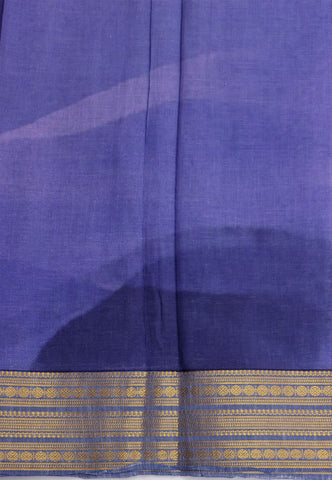 Mangalagiri cotton saree with Blue colour and Border with Gold shade(SA-549)