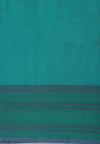 Kollam Buta Saree With Green Colour and Border with Gray Shade-(SA-553)