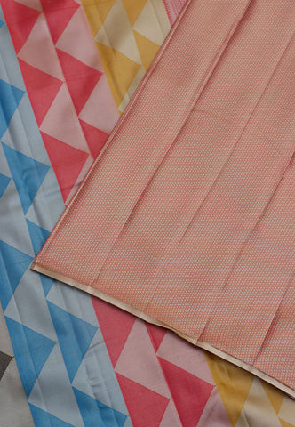 Handlooms Bridal Saree with Stripes and with Temple Border-(SA-467)