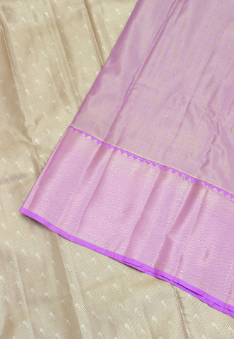 Handlooms Bridal Saree with Stripes and with Temple Border-(SA-471)