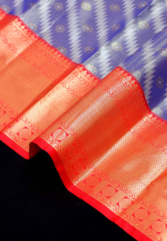Handlooms Bridal Saree with Stripes and with Temple Border-(SA-515)