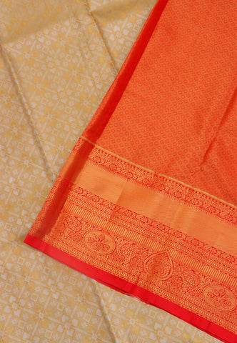 Handlooms Bridal Saree with Stripes and with Temple Border-(SA-485)