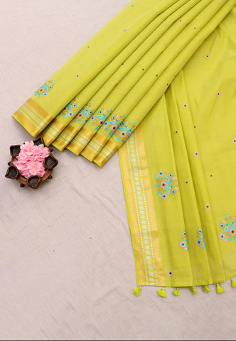 KANCHI COTTON WORK SAREE - (DW-049)