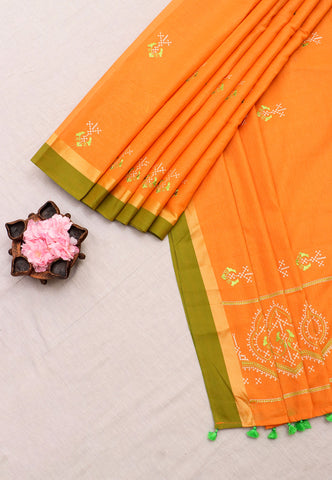 KANCHI COTTON WORK SAREE - (DW-053)