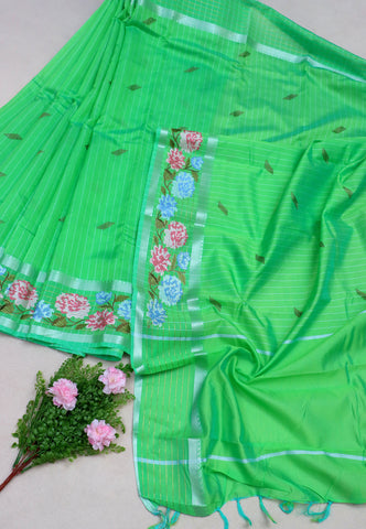 MANGALAGIRI WORK SAREES-(DW-026)