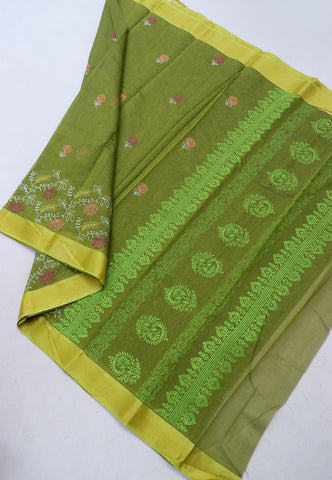 SEMI MUGA WORK SAREES-(DW-012)