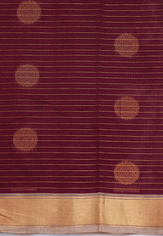 Kuppadam Saree - Maroon Colour With Gold Border Texture -(SA-280)