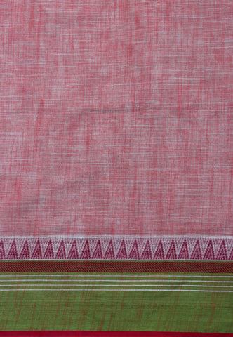 Kollam Katari Khadi With Blue Collur and Border with Green Shade - (SA-050)