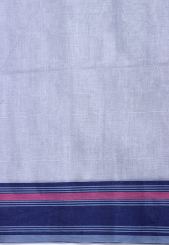 Kollam Katari Khadi With Cream Collur and Border with Pink Shade - (SA-043)