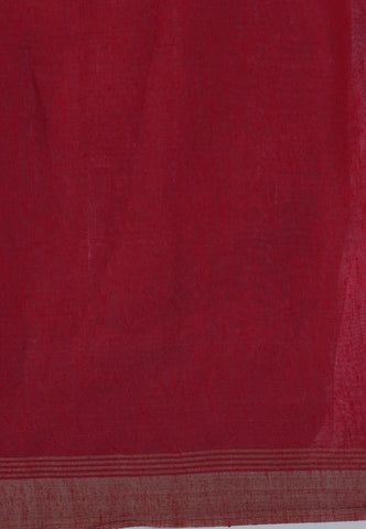 Digital Print Saree with Red Colour and Border With Red Shade-(SA-608)