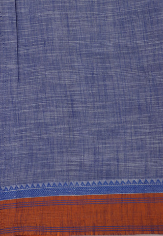 Digital Print Saree with White Colour and Border With Blue Shade-(SA-597)