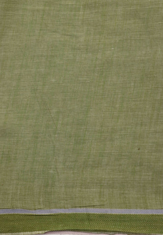 Digital Print Saree with Brown Colour and Border With Green Shade-(SA-601)