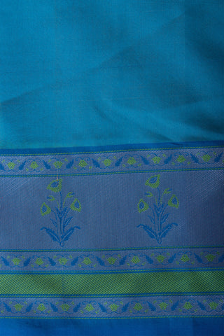 Dhaka Silk Printed Saree With Weaving Border. -(SA-101) - Dakshin Weaves