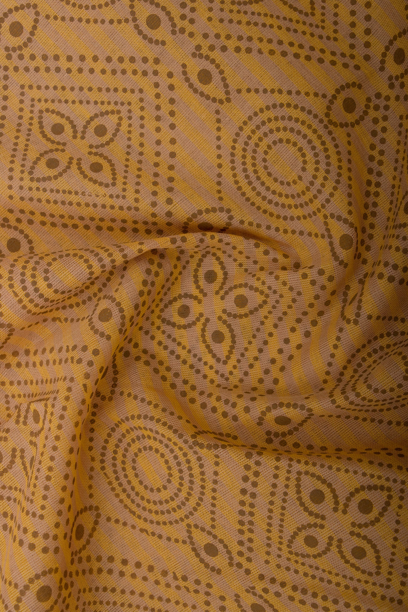 Kanchi Cotton Saree In Girl With Pot Print With Texture -(SA-202) - Dakshin Weaves