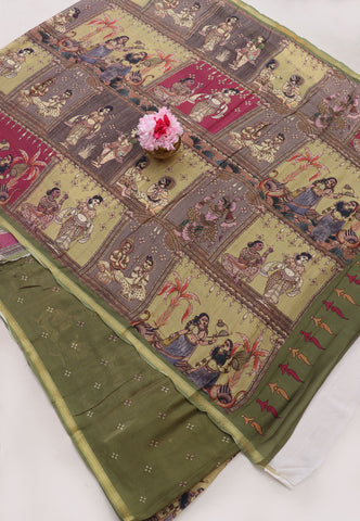 KHADI DIGITAL PRINT SAREE - SA-932