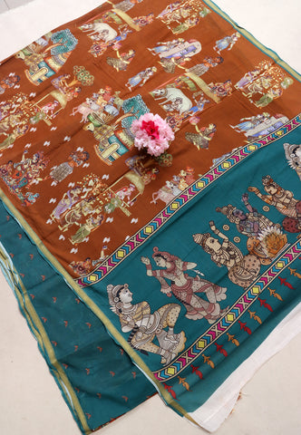 KHADI DIGITAL PRINT SAREE - SA-915