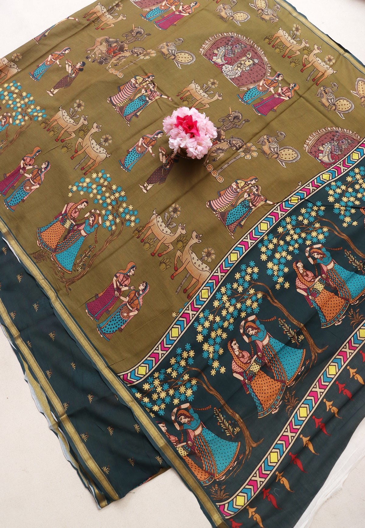 KHADI DIGITAL PRINT SAREE - SA-916
