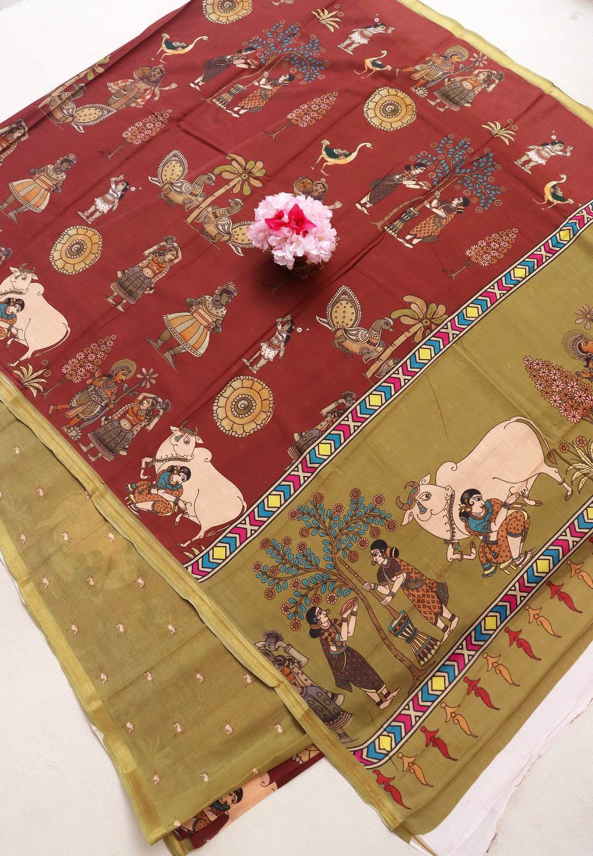 KHADI DIGITAL PRINT SAREE - SA-917