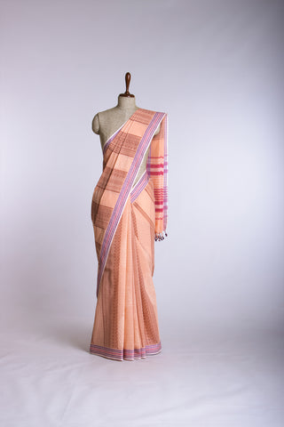 BANJARA EMBOSE COTTON SAREE -(SA-179)