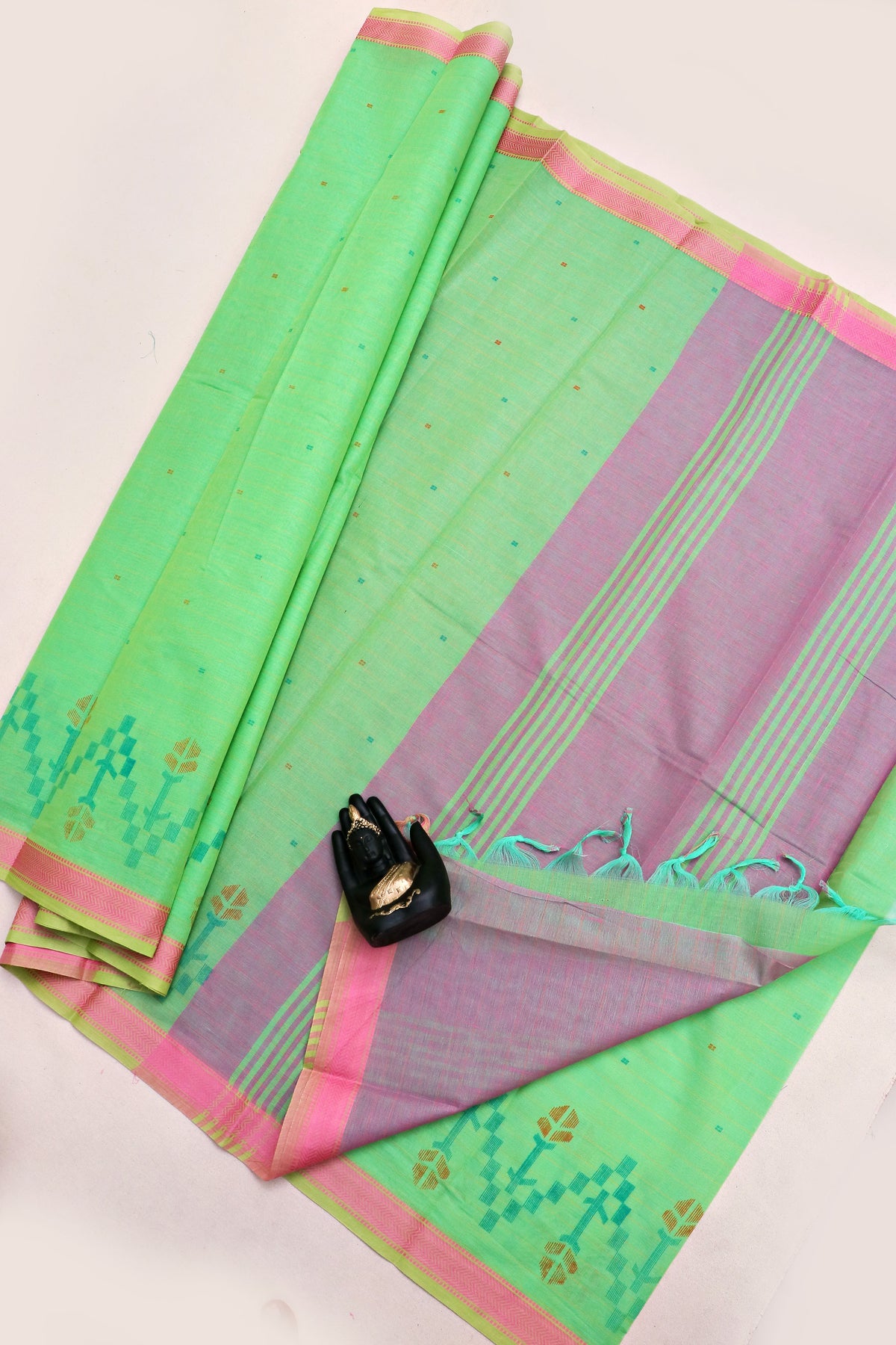 KANCHI COTTON PRINT SAREE - SA-991