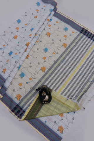 KANCHI COTTON PRINT SAREE - SA-1020