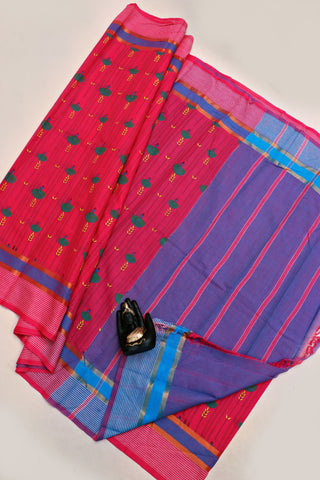 KANCHI COTTON PRINT SAREE - SA-1013