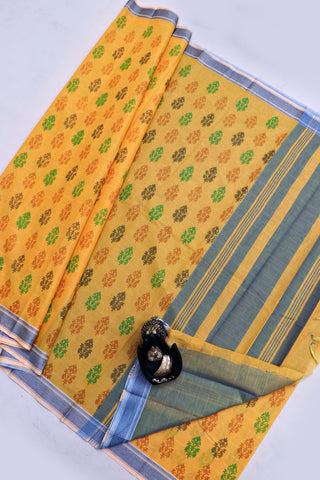KANCHI COTTON PRINT SAREE - SA-1006