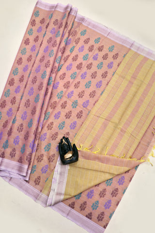 KANCHI COTTON PRINT SAREE - SA-1007