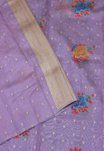 Handlooms Bridal Saree with Stripes and with Temple Border-(SA-496)