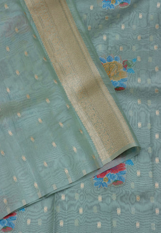 Handlooms Bridal Saree with Stripes and with Temple Border-(SA-495)