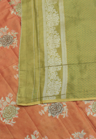 Handlooms Bridal Saree with Stripes and with Temple Border-(SA-507)