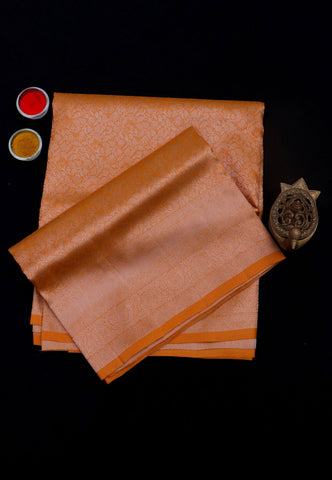 Handlooms Bridal Saree with Stripes and with Temple Border-(SA-500)