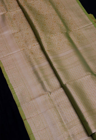 Handlooms Bridal Saree with Stripes and with Temple Border-(SA-503)