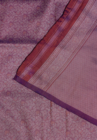 Handlooms Bridal Saree with Stripes and with Temple Border-(SA-498)