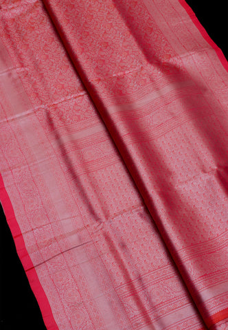 Handlooms Bridal Saree with Stripes and with Temple Border-(SA-499)