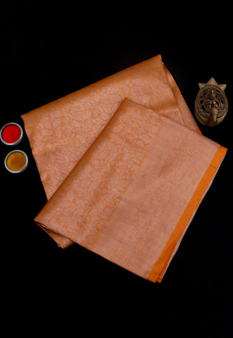 Handlooms Bridal Saree with Stripes and with Temple Border-(SA-513)
