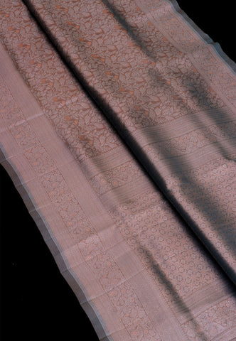 Handlooms Bridal Saree with Stripes and with Temple Border-(SA-511)