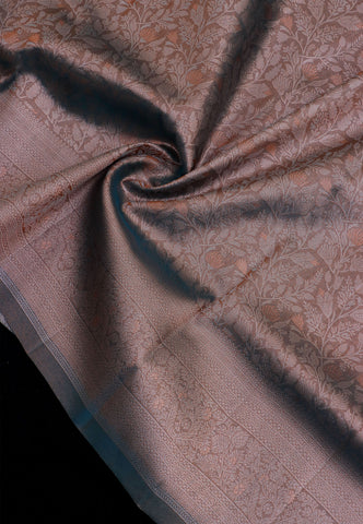 Handlooms Bridal Saree with Stripes and with Temple Border-(SA-511)