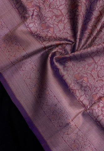 Handlooms Bridal Saree with Stripes and with Temple Border-(SA-514)