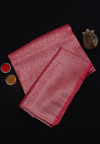 Handlooms Bridal Saree with Stripes and with Temple Border-(SA-509)