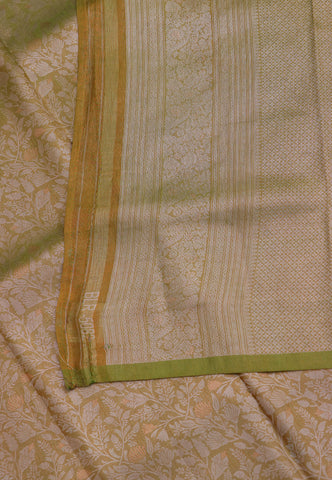 Handlooms Bridal Saree with Stripes and with Temple Border-(SA-510)