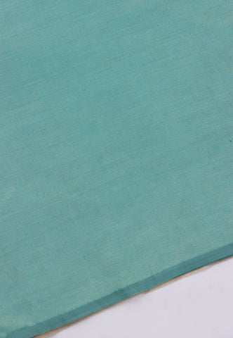 Fancy Saree With Cream Collur and Border with Green Shade - (SA-338)