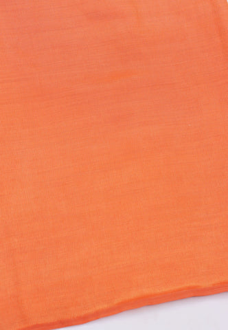 Fancy Saree With Cream Collur and Border with Orange Shade - (SA-339)