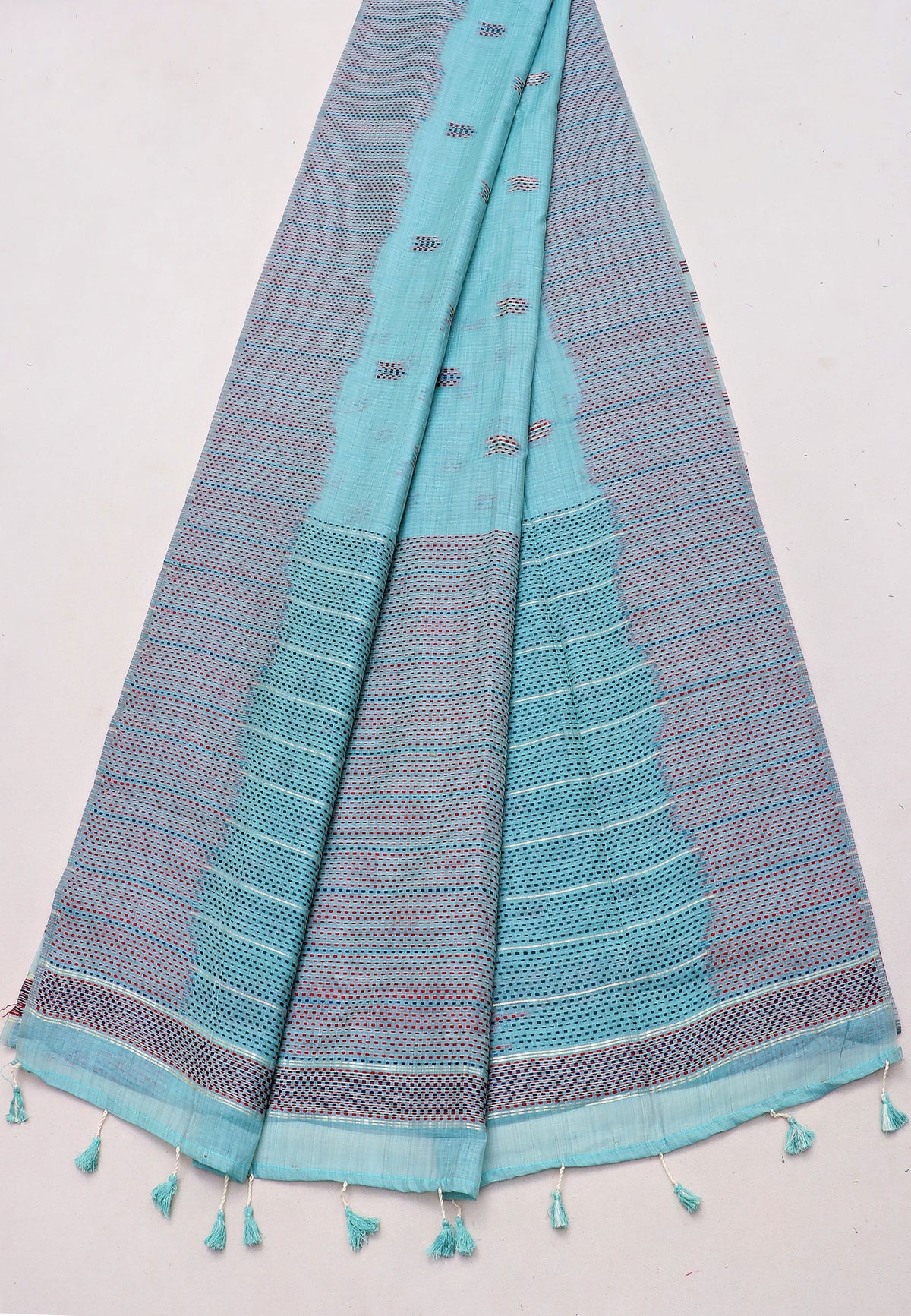 Samyoga Saree with Cream Colour and Border With Gold Shade-SA-832