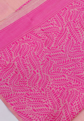 Fancy Saree With Pink Collur and Border with Pink Shade - (SA-350)