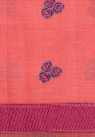 Fancy Saree With Red Collur and Border with Gold Shade - (SA-346)