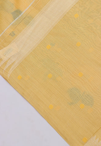 Fancy Saree With Yellow Collur and Border with Gold Shade - (SA-345)