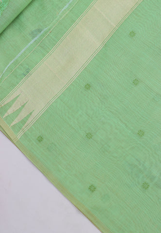 Fancy Saree With Green Collur and Border with Gold Shade - (SA-344)